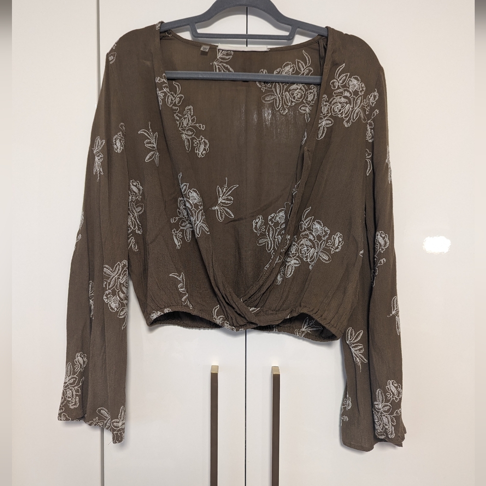 California Moonrise a Nomad Art Collaboration Boho Blouse with Embroidery